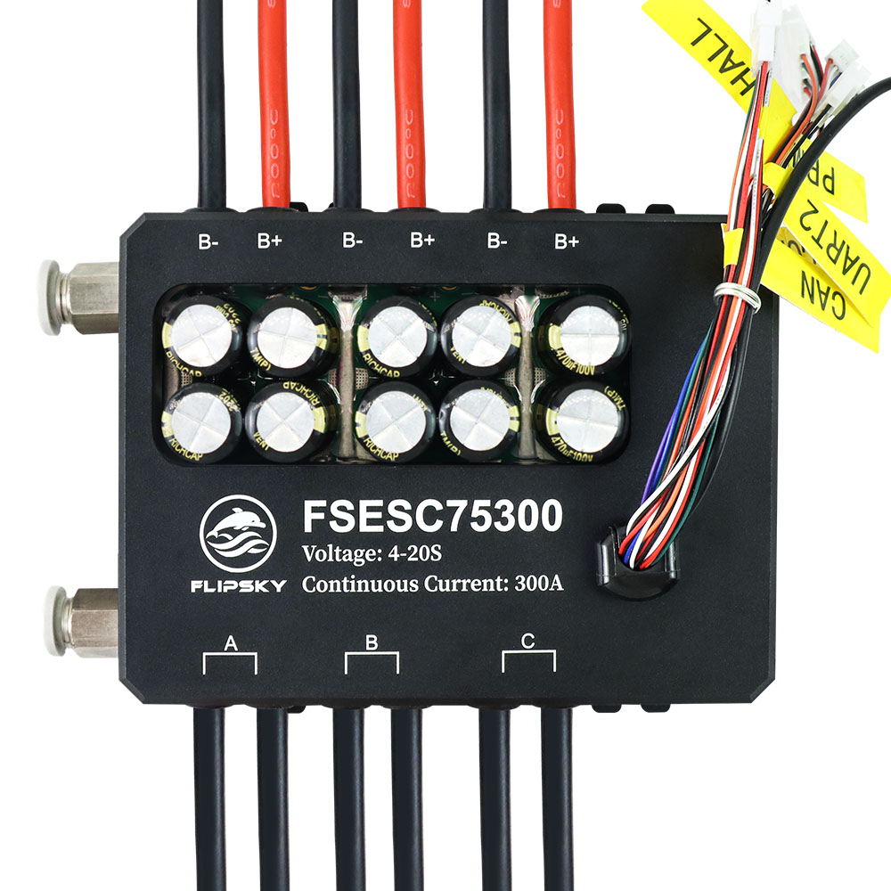 فليبسكي FSESC 75300 84 فولت عا - مراجعة Vesc 75300 High Current Esc وسعره