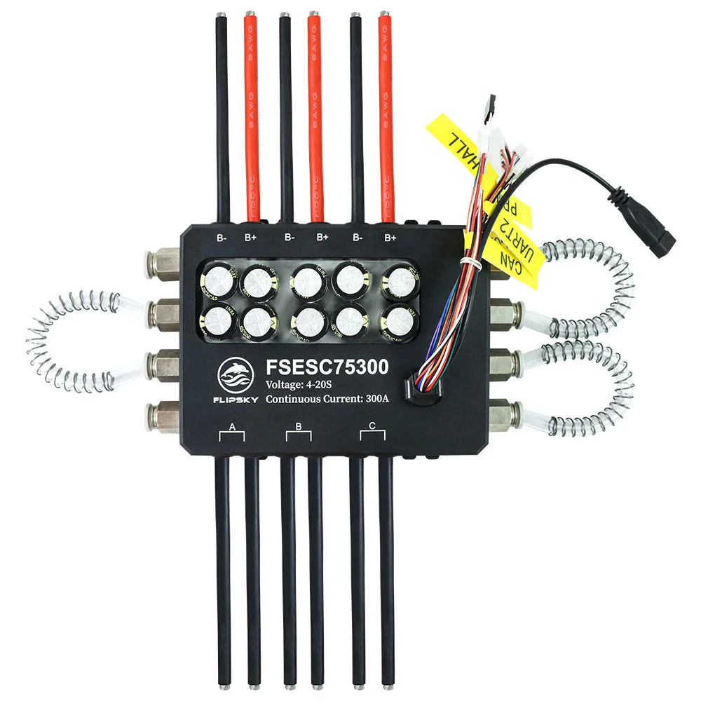 AvaCoreFlipsky FSESC 75300 84V - مراجعة Vesc 75300 High Current Esc وسعره